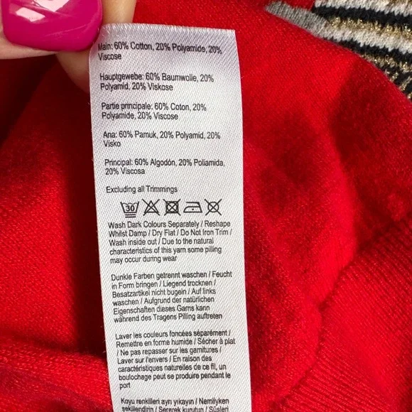 Joules Miranda Intarsia Sweater, Red w/Scottish Terrier Dog, Size 10, Whimsical - Picture 8 of 8